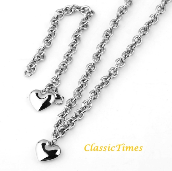 **SOLD** Stainless Steel Chain Necklace and Brace - Picture 5 of 5